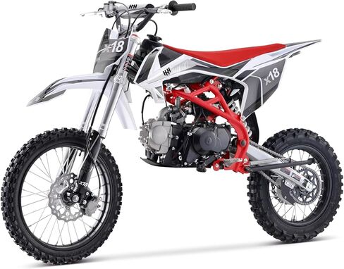 HHH 125cc Dirtbike X18 الدراجة الترابية DB X18 Racing DB18 Dirtbike 125cc 4 سرعات قابض يدوي وإطارات كبيرة الحجم 17/14 بوصة in Kuwait