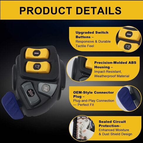 515177053 Left Hand Control Switch Housing Light Fit for Ski-Doo GSX MXZ Summit Renegade 800R 2008-2011, Replace# 515176503 ‎515176062 in Kuwait