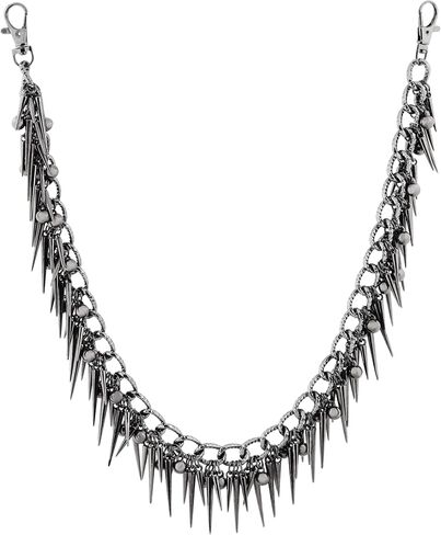 Sacina Goth Punk Black Spike Rivet Pants Chain, Wallet Belt Chain, Goth Grunge Emo Punk Accessories in Saudi Arabia