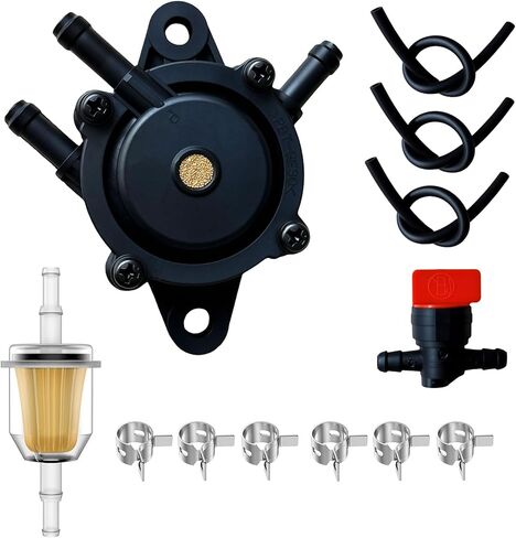 مضخة الوقود لبريغز وستراتون 808492 808656 ميكوني، جزازة العشب عربة الغولف نادي السيارات مضخة الوقود أجزاء المحرك الصغيرة لجون ديري كاواساكي ياماها هوندا مع فلتر وخرطوم الزيت in Kuwait