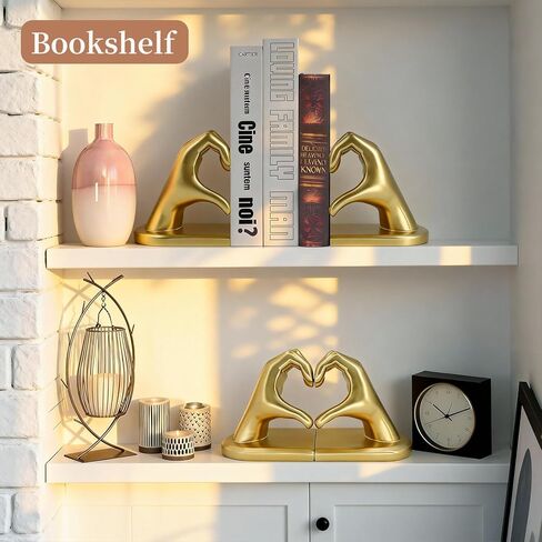 كتاب ينتهي بتصميم قلب للأم، غلاف غير قابل للانزلاق، غلاف ذهبي للأرفف، سدادة كتاب من الراتنج عالي التحمل لغرفة المعيشة، رف الكتب في شقة ميرش، عيد ميلاد النساء، 10.22 × 3.93 × 5.11 in Saudi Arabia