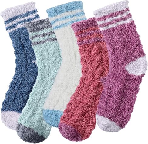 Clothirily Fuzzy Socks for Women, Super Soft Cozy Slipper Socks for Women, Women's Winter Warm Sleeping Sock in Kuwait