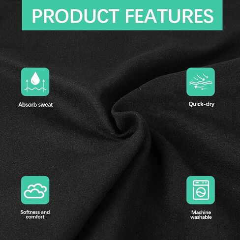 15PCS Gym sweat towels Quick-Dry Microfiber Sweat Rags for Face, Hands, & Body - Men & Women - A soft black handkerchief suitable for use in Basketball, Football, Sports and Work (10" x 10") in Kuwait