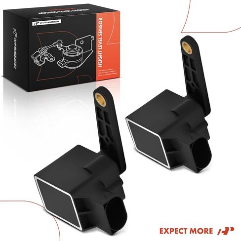 مستشعر مستوى ارتفاع الركوب A-Premium متوافق مع Mercedes-Benz E350 2006-2009، E320 E500 2003-2006، S500 S430 2000-2006، CLS55 AMG/CLS500 2006، SL55 AMG 2003-2006، الجانب الأمامي أو الخلفي، مجموعة من قطعتين in Kuwait
