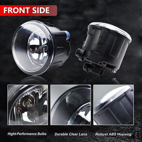 2PCS Fog Lights Assembly Compatible with Infiniti G37 Sedan 2010-2013 & Rogue/Quest/Murano/Juke/Cube 2009-2015 - Replacement Housing with Clear Lens (Fits FX35/FX37/QX70/QX56) in Saudi Arabia