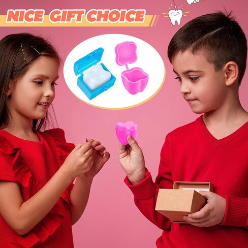 Pinkunn 200 Pcs Tooth Boxes for Lost Teeth, Colorful Tooth Savers for Kids, Tooth Treasure Chest Tooth Fairy Box Tooth Holders for Boys and Girls Teeth Keepsake Box for Party Favor Supplies in Saudi Arabia