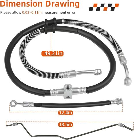 خط خرطوم الفرامل الأمامية ومجموعة الأنابيب لياماها رابتور 660R YFM660R 2001-2005 5LP-25872-01-00 5LP-25873-00-00 5LP-25871-00-00 in Kuwait