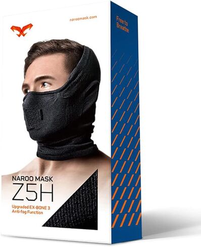 Naroo Z5H - Premium Anti-Fog 3D Chamber Breathable Half Balaclava Mask Neck Gaiter for Winter Skiing Snowboarding Biking in Saudi Arabia