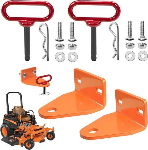 مجموعة واحدة من وصلة المقطورة تناسب Scag Patriot SFZ، Liberty Z SZL، Scag Turf Tiger STT، 2015 & Up Freedom Z، لجزازة الركوب بدون دوران، مع مجموعة مسامير النقل وفتحة تثبيت معرف 3/4 بوصة، ومزلاج ومشبك R in Kuwait