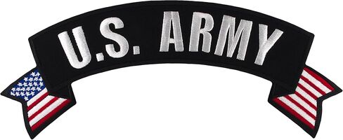 U.S. Army Rocker Large Embroidered Jacket Patch 11" x 4 1/2" Embroidered Patch in Saudi Arabia