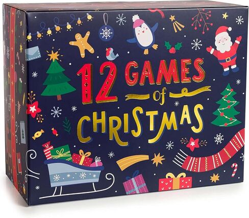 12 Games of Christmas - 12 Hilarious Holiday Games [Family Party Games Pack for Kids, Teens & Adults] - by Beat That! Game in Kuwait