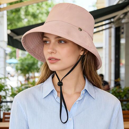 Packable Sun Hats for Women Summer Wide Brim Hat Womens Floppy Cotton Sun Hats for Travel in Saudi Arabia