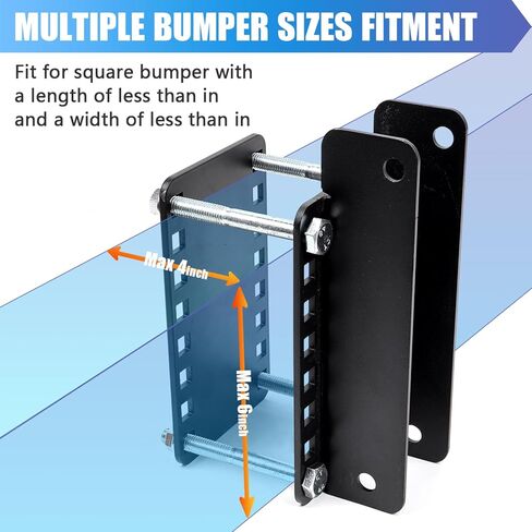 حامل الإطارات الاحتياطية RV، دعامة تثبيت ممتصة للصدمات شديدة التحمل بوزن 250 رطل، مناسبة عالميًا لمقطورة شاحنة التخييم 14/15/16 بوصة 4/5/6/8 عجلات العروة، رف حامل الإطارات لمصد خلفي مربع 4 بوصة in Kuwait