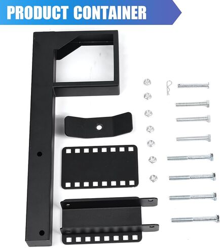 حامل الإطارات الاحتياطية RV، دعامة تثبيت ممتصة للصدمات شديدة التحمل بوزن 250 رطل، مناسبة عالميًا لمقطورة شاحنة التخييم 14/15/16 بوصة 4/5/6/8 عجلات العروة، رف حامل الإطارات لمصد خلفي مربع 4 بوصة in Kuwait