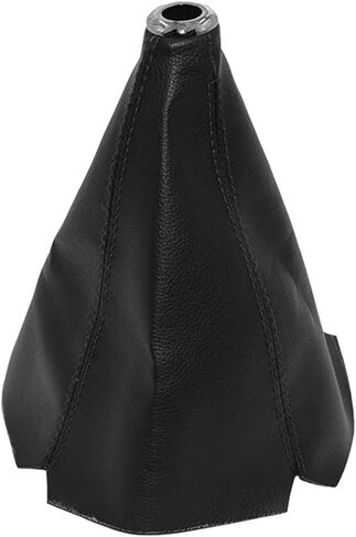 غطاء غبار لمقبض ناقل الحركة العالمي للسيارة، غطاء حذاء التحول، مصنوع من جلد البولي يوريثان مع طبقات سوداء وطبقات حمراء وطبقات زرقاء (أسود/ABS) in Kuwait