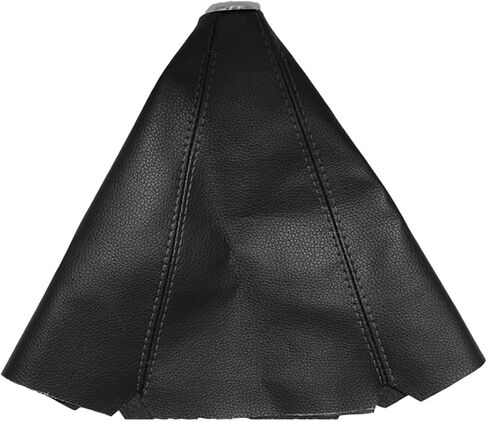 غطاء غبار لمقبض ناقل الحركة العالمي للسيارة، غطاء حذاء التحول، مصنوع من جلد البولي يوريثان مع طبقات سوداء وطبقات حمراء وطبقات زرقاء (أسود/ABS) in Kuwait