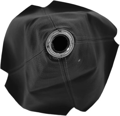 غطاء غبار لمقبض ناقل الحركة العالمي للسيارة، غطاء حذاء التحول، مصنوع من جلد البولي يوريثان مع طبقات سوداء وطبقات حمراء وطبقات زرقاء (أسود/ABS) in Kuwait