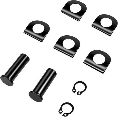 Chrome Foot Peg Mounting Hardware Kit Compatible with Harley Davidson Male Mount Style Footpegs - Heavy Duty Pins, Spring Washers & Clips Replacement Set for Sportster Softail Dyna Touring​ in Saudi Arabia