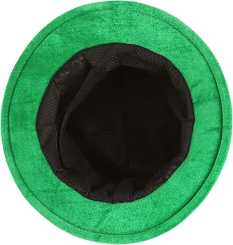 FUN Costumes Adult Deluxe Leprechaun Costume Hat for St. Patrick's Day - Soft Velvet with Bronzed Buckle, Adjustable Size in Saudi Arabia