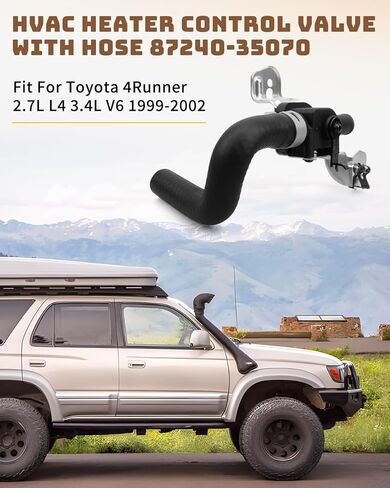 صمام التحكم في السخان 87240-35070 مناسب لسيارة Toyota 4Runner 1998 1999 2000 2001 2002، صمام التحكم في سخان HVAC مع خرطوم، رقم الجزء البديل 8724035070 in Kuwait