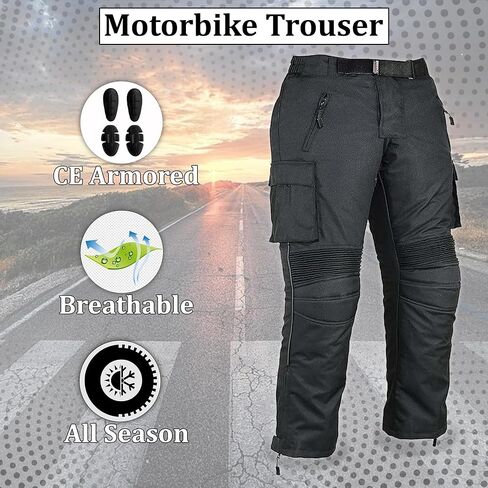 Motorbike Protective Trousers Waterproof Pants Cordura Fabric Enduro Motocross Riding Armor Cargo CE Approved in Saudi Arabia