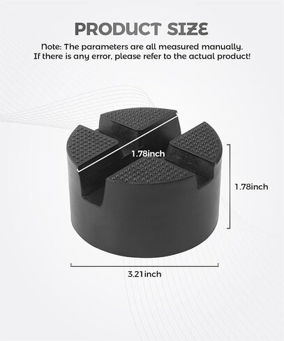 Floor Jack Extension,Car Accessories Rubber Cross Slotted Pinch Weld Jack Pad,Vehicle Repair Tool,Universal Thickened Anti Slip Pinch Weld Side Support Block,Fits Most Vehicles and Floor Jacks in Saudi Arabia