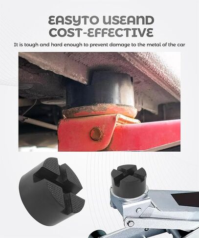 Floor Jack Extension,Car Accessories Rubber Cross Slotted Pinch Weld Jack Pad,Vehicle Repair Tool,Universal Thickened Anti Slip Pinch Weld Side Support Block,Fits Most Vehicles and Floor Jacks in Saudi Arabia