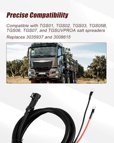 كابل طاقة موزع الباب الخلفي يستبدل 3035937 و3008615، متوافق مع موزعات الملح TGS02 TGS03 TGS05B TGS06 TGS07 TGSUVPROA in Kuwait
