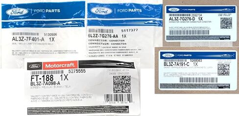 جهاز استشعار موضع نطاق درجة الحرارة لإطار ناقل الحركة Ford 6R80 الأصلي بنسبة 100% من OEM الجديد، وحشية المقلاة، وموصل الحاجز، والأختام، والفلتر - 5 أجزاء من Ford متضمنة in Kuwait