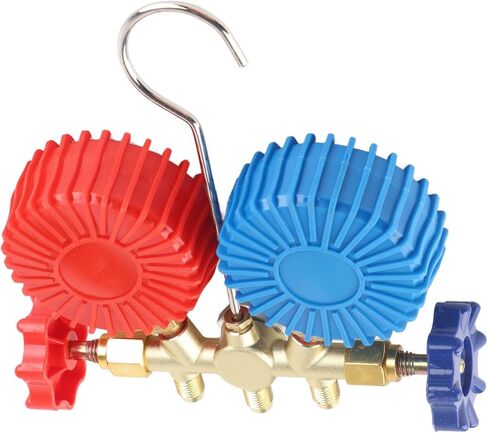Walfront HVAC AC Refrigeration Kit, Brass Material, 3 Functions Including Pressure and Temperature Testing for Air Conditioning Systems in Saudi Arabia