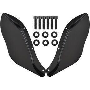 أجنحة جانبية منحرفة للهواء للزجاج الأمامي للدراجات النارية تناسب Harley CVO Electra Glide Street Glide Tri Glide 1996-2013 (أسود) in Kuwait
