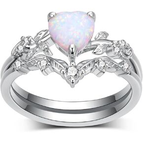 1 قيراط قطع القلب الطبيعي خواتم الخطبة مجموعات للنساء، 925 الفضة الاسترليني ورقة مويسانيتي مجموعات الزفاف العصابات، مجموعات خاتم الزفاف لعيد ميلاد الذكرى in Kuwait