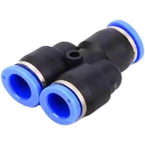 100pcs Air Connectors 4 6 8 10 12mm Pneumatic Fitting Connect Tee 3Way Plastic Pipe Hose Tube Connector(8mm(100pcs),PU) in Kuwait