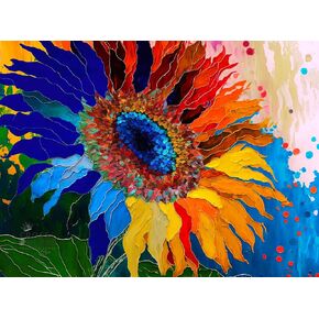Rainbow of Flowers 1000 Piece Adult Jigsaw Puzzle by Cross & Glory: Stunningly Vibrant Colors, Challenging Brain Exercise, for Puzzle Lovers! in Kuwait