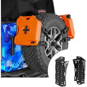 Hooke Road 2PCS Universal Fit Gas Can Spare Tire Mount Brackets, Quick Release Camping Tool Storage Racks for Rotopax Fuel Can, Water Tanks, Offroad Accessory in Kuwait