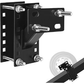 Heavy Duty Spare Tire Carrier Mount Bracket for Trailers & Boats - Locking Holder Fits 4/5/6 Lug Wheels, 4"-5.5" Bolt Patterns, Holds Up to 150 lbs in Saudi Arabia