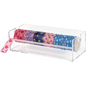 Acrylic Washi Tape Dispenser, Tape Holder Organizer Sticker Roll Cutter Desktop Masking Tape Holder Washi Tape Dispenser with Cutter for Office Home School (Not Include Tape) in Saudi Arabia