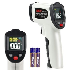 مسدس ميزان حرارة بالأشعة تحت الحمراء -58 درجة فهرنهايت ~ 752 درجة فهرنهايت (-50 درجة مئوية ~ 400 درجة مئوية)، مسدس ميزان حرارة ليزر غير ملامس، مسدس درجة حرارة ليزر للطهي في المطبخ، الشواء، فرن البيتزا، الشواية والمحرك - ميزان حرارة بالأشعة تحت الحمراء in Kuwait