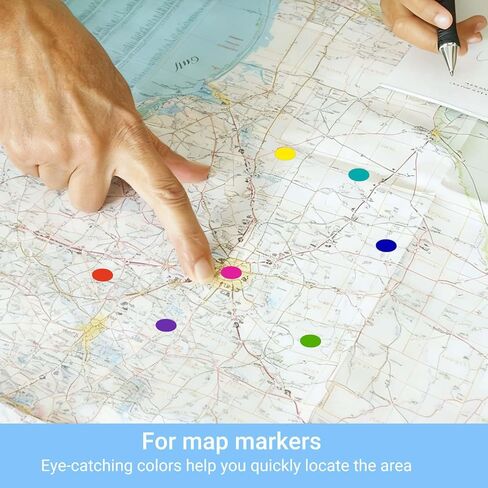 KEYBOO 6000 جهاز كمبيوتر شخصى ملصقات نقطة صغيرة 1/4 "دائرة نقطة ملصقات مستديرة اللون الترميز ملصق التسمية، ملصقات صغيرة ملونة ملصق صغير للأطفال الصغار ملصقات صغيرة في 10 ألوان للمكتب والفصول الدراسية in Kuwait