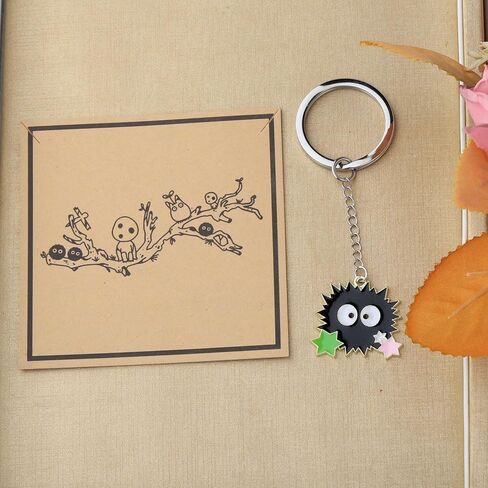 MAOFAED Cartoon Character Key ring for Car/Keys/Purse/Bag, Cute Cartoon Keychain for Fans Anime Lover Gift(sootky) in Saudi Arabia