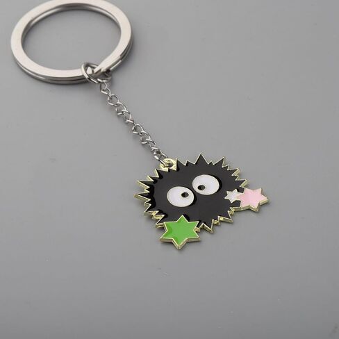 MAOFAED Cartoon Character Key ring for Car/Keys/Purse/Bag, Cute Cartoon Keychain for Fans Anime Lover Gift(sootky) in Saudi Arabia