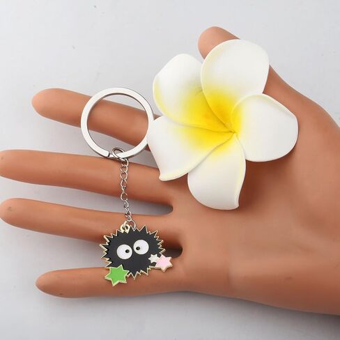 MAOFAED Cartoon Character Key ring for Car/Keys/Purse/Bag, Cute Cartoon Keychain for Fans Anime Lover Gift(sootky) in Saudi Arabia