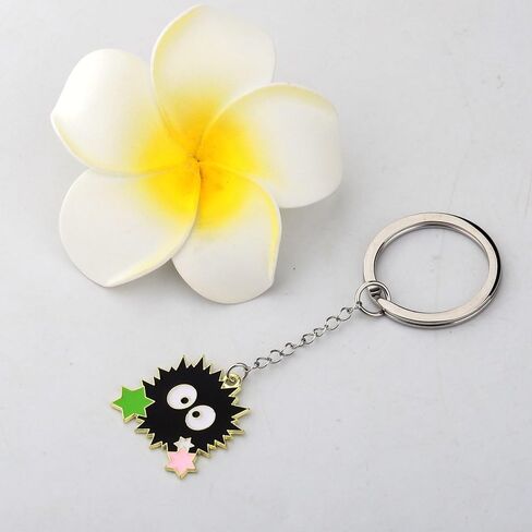 MAOFAED Cartoon Character Key ring for Car/Keys/Purse/Bag, Cute Cartoon Keychain for Fans Anime Lover Gift(sootky) in Saudi Arabia