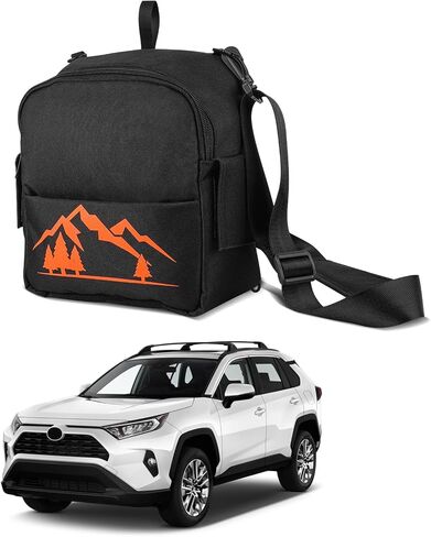 ترقية Powerty منظم صندوق السيارة Toyota RAV4، حقيبة تخزين البضائع RAV4 لملحقات Toyota RAV4 2019-2025 باللون البرتقالي in Saudi Arabia