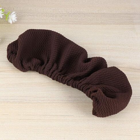 Garneck 2pcs Office Chair Armrest Covers,Arm Rest Slipcovers,Thickened Office Computer Chair Armrest Protect Covers, Elastic Band Chair Arm Rest Sleeves (Coffee) in Saudi Arabia