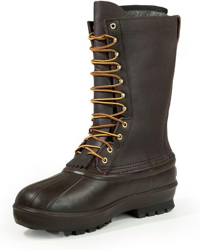 حذاء SCHNEE'S Extreme مقاس 13 بوصة معزول، 1000 جرام ثينسوليت، جلد مدبوغ بالزيت، نعل خارجي مميز، بني in Kuwait