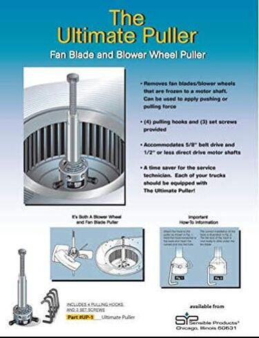 UP1 Ultimate Fan Blower and Blade Hub Wheel Puller Remover Sensible Products in Saudi Arabia