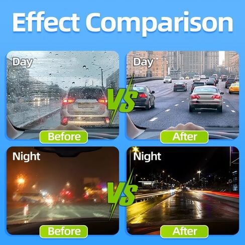 Easywave Clear Vision Glass Cleaner: 2026 New Automotive Glass Oil Film Cleaner for Car Windshield Cleaning Tool with Extra Cleaner, Universal Anti-Rain Fog Cleaning Glass Brush (2) in Saudi Arabia