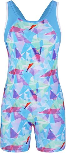 beautyin Girls Boyleg One Piece Swimsuit Athletic Bathing Suit Competitive Swimwear Size 7-16 in Saudi Arabia