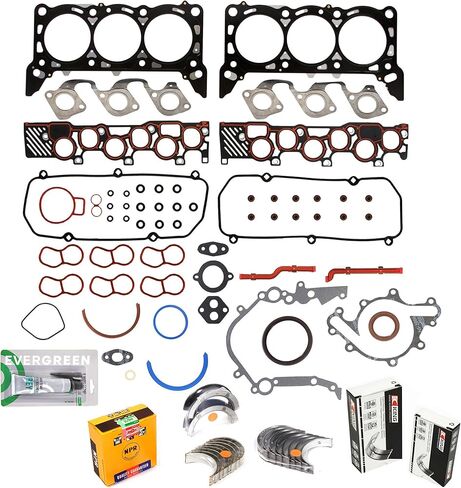 Evergreen SA-5494167799-6 Engine Re-Ring Kit Fit Ford E150 E250 F150 V6 4.2L VIN 2 OHV in Saudi Arabia
